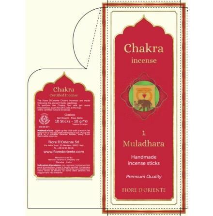Rökelse Chakra 11,5 cm - Muladhara