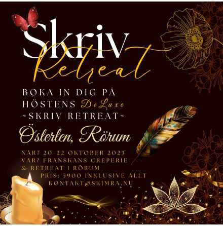 Skrivretreat all inclusive 20-22 oktober