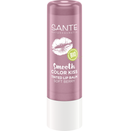 Smooth Color Kiss Tinted Lip Balm, Soft Berry (4,80 ml)