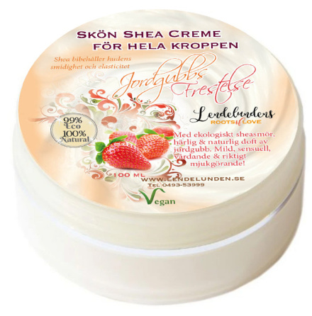 Jordgubbsfrestelse shea bodybutter 100ml