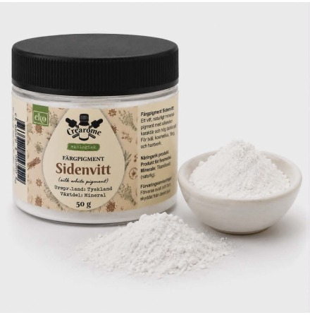 Sidenvitt pärlemorpigment