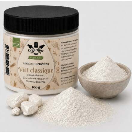P�rlemorpigment - vitt classique