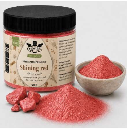 Shining red pärlemorpigment