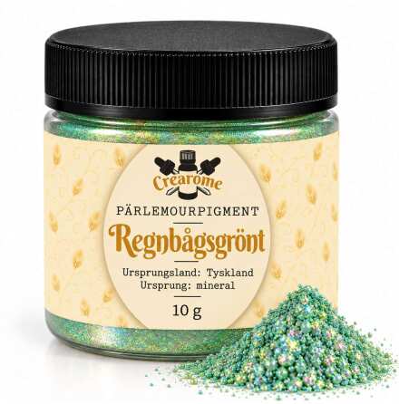 Regnbågsgrönt pärlemorpigment