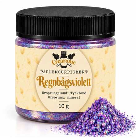 Regnb�gsviolett p�rlemorpigment